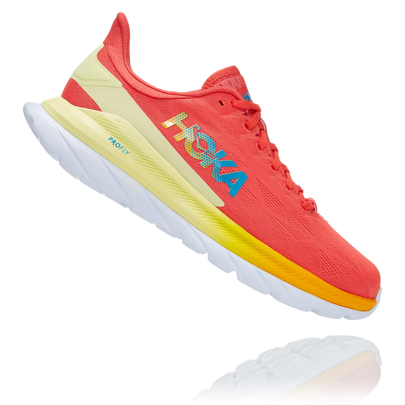 Hoka Men's Mach 4 Hot Coral/Saffron | Buy Hoka Men's Mach 4 Hot Coral/Saffron here | Outnorth