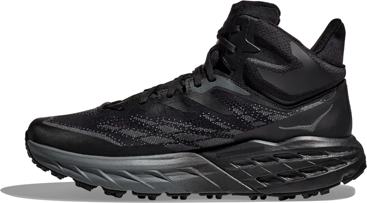 Hoka Men's Speedgoat 5 Mid GORE-TEX Black / Black | Buy Hoka Men's Speedgoat 5 Mid GORE-TEX Black / Black here | Outno