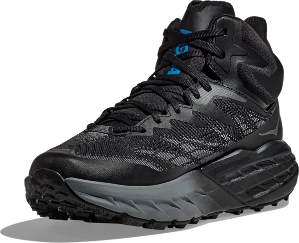 Hoka Men's Speedgoat 5 Mid GORE-TEX Black / Black | Buy Hoka Men's Speedgoat 5 Mid GORE-TEX Black / Black here | Outno