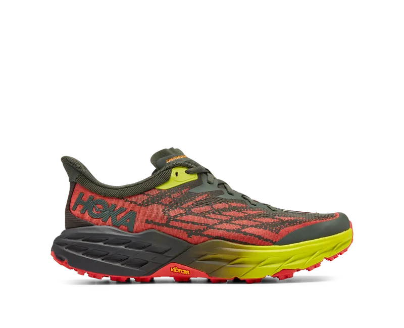 Hoka Men's Speedgoat 5 Wide Thyme/Fiesta | Buy Hoka Men's Speedgoat 5 Wide Thyme/Fiesta here | Outnorth