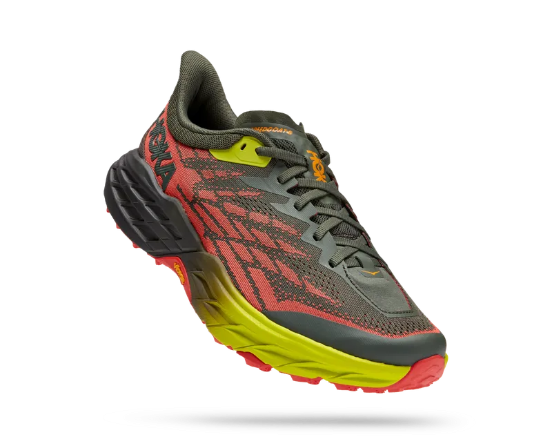 Hoka Men's Speedgoat 5 Wide Thyme/Fiesta | Buy Hoka Men's Speedgoat 5 Wide Thyme/Fiesta here | Outnorth