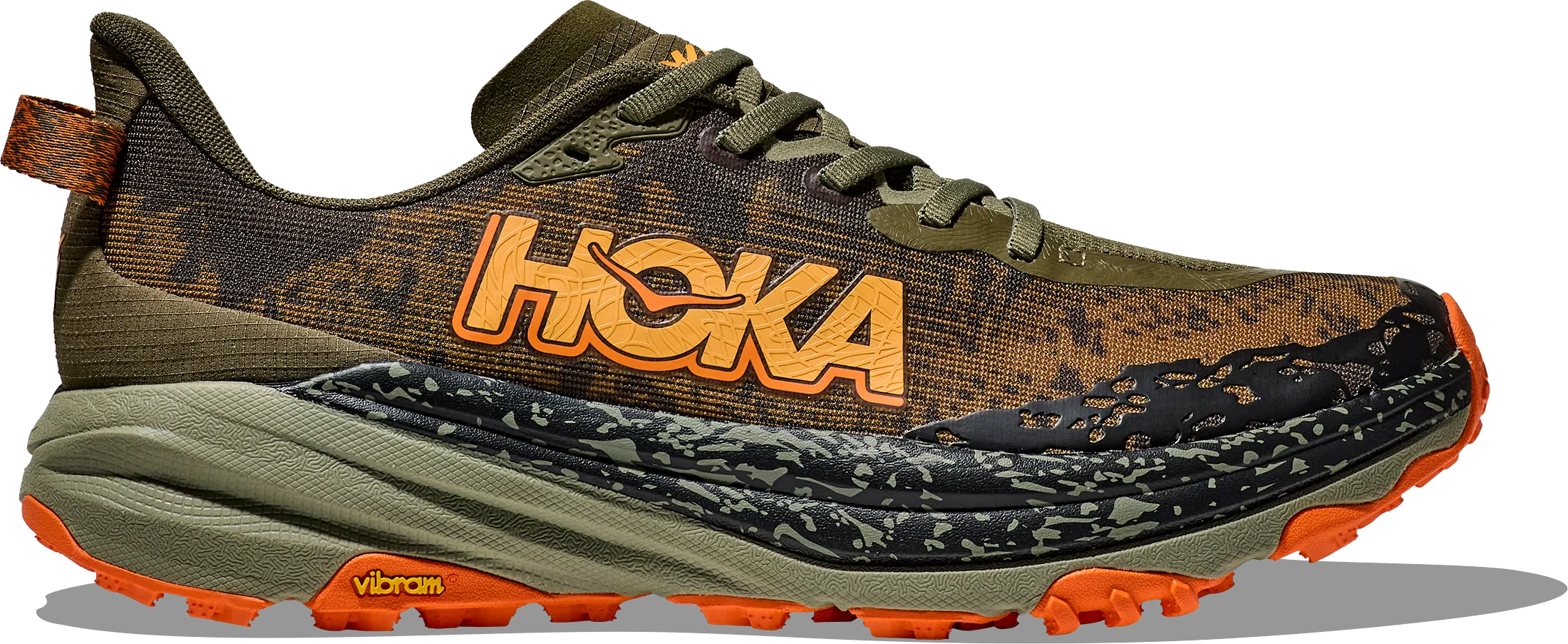 Hoka Men's Speedgoat 6 Antique Olive / Squash | Buy Hoka Men's Speedgoat 6 Antique Olive / Squash here | Outnorth