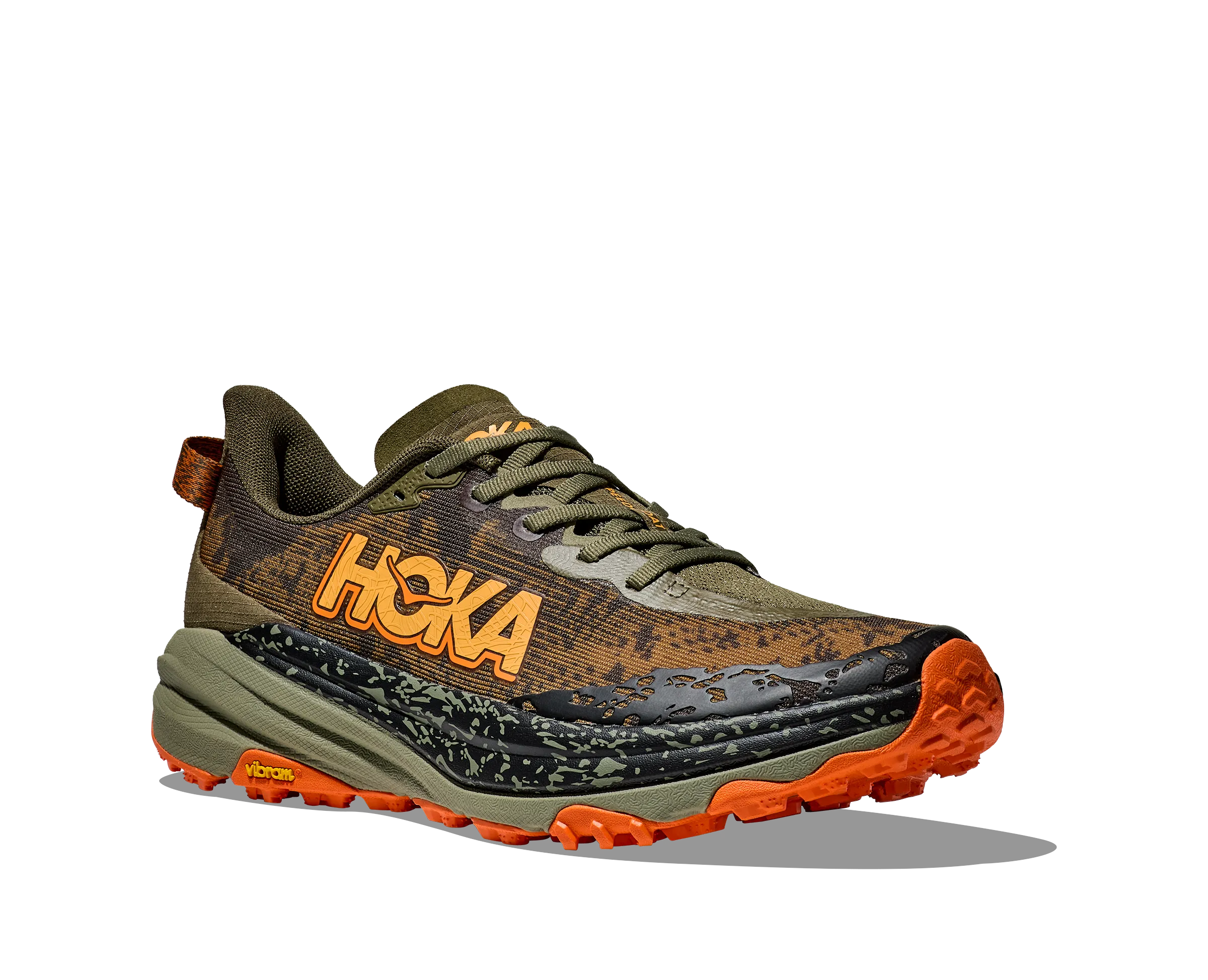 Hoka Men's Speedgoat 6 Antique Olive / Squash | Buy Hoka Men's Speedgoat 6 Antique Olive / Squash here | Outnorth