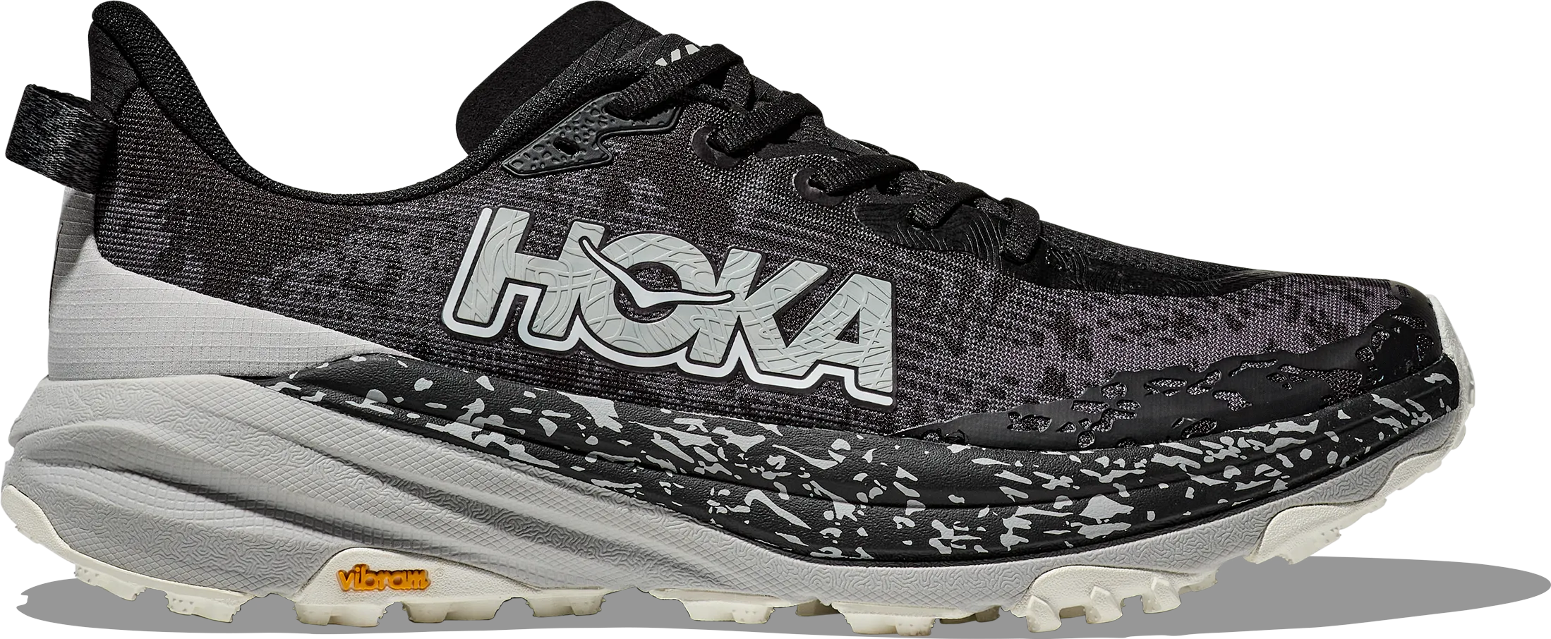 Hoka Men's Speedgoat 6 Black / Stardust | Buy Hoka Men's Speedgoat 6 Black / Stardust here | Outnorth