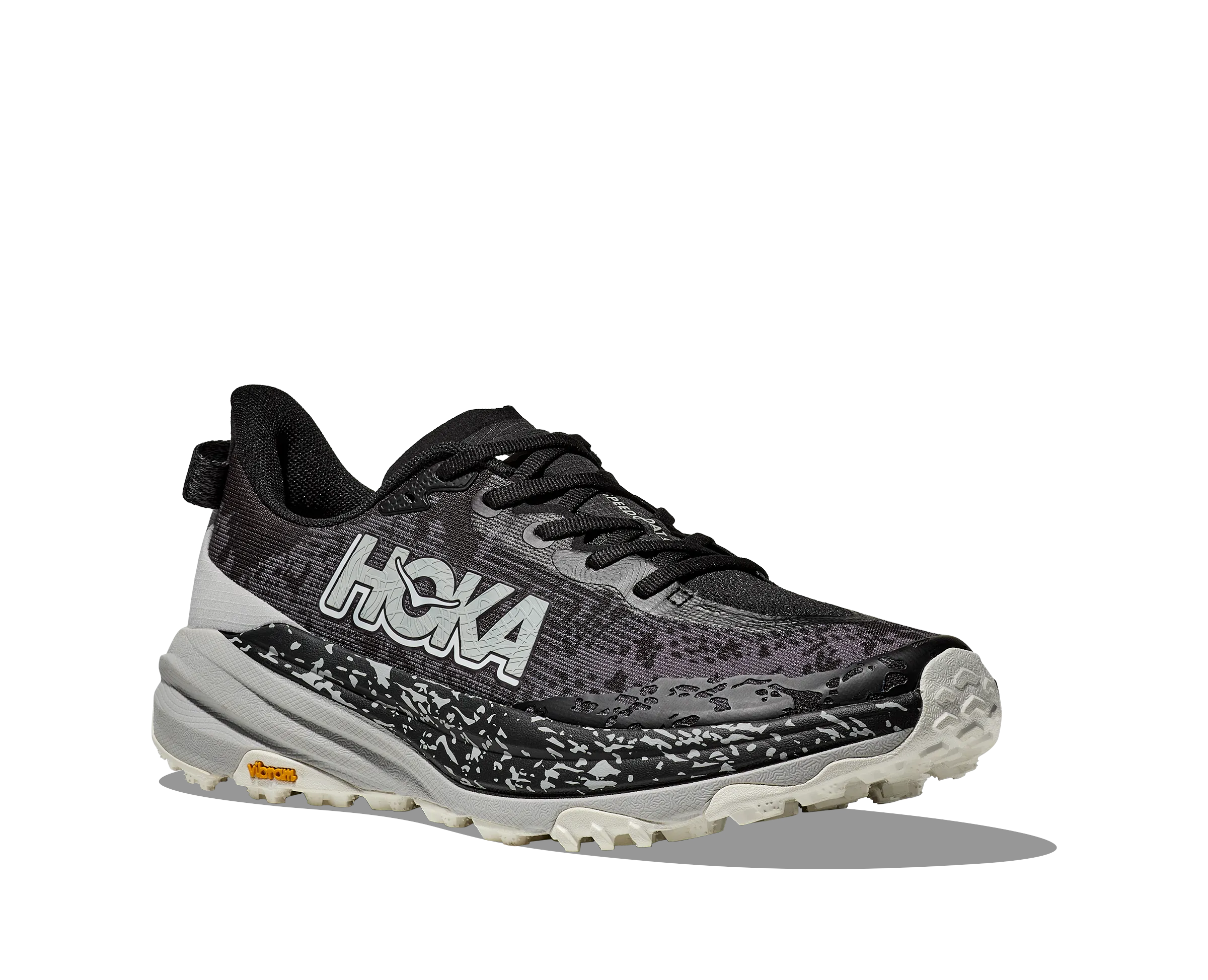 Hoka Men's Speedgoat 6 Black / Stardust | Buy Hoka Men's Speedgoat 6 Black / Stardust here | Outnorth