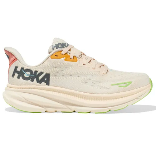 HOKA ONE ONE Women's Clifton 9 -Vanilla / Astral (Wide Width) 