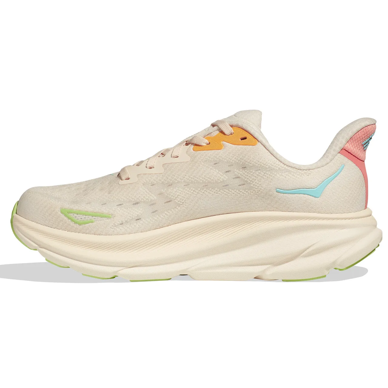 HOKA ONE ONE Women's Clifton 9 -Vanilla / Astral (Wide Width) 