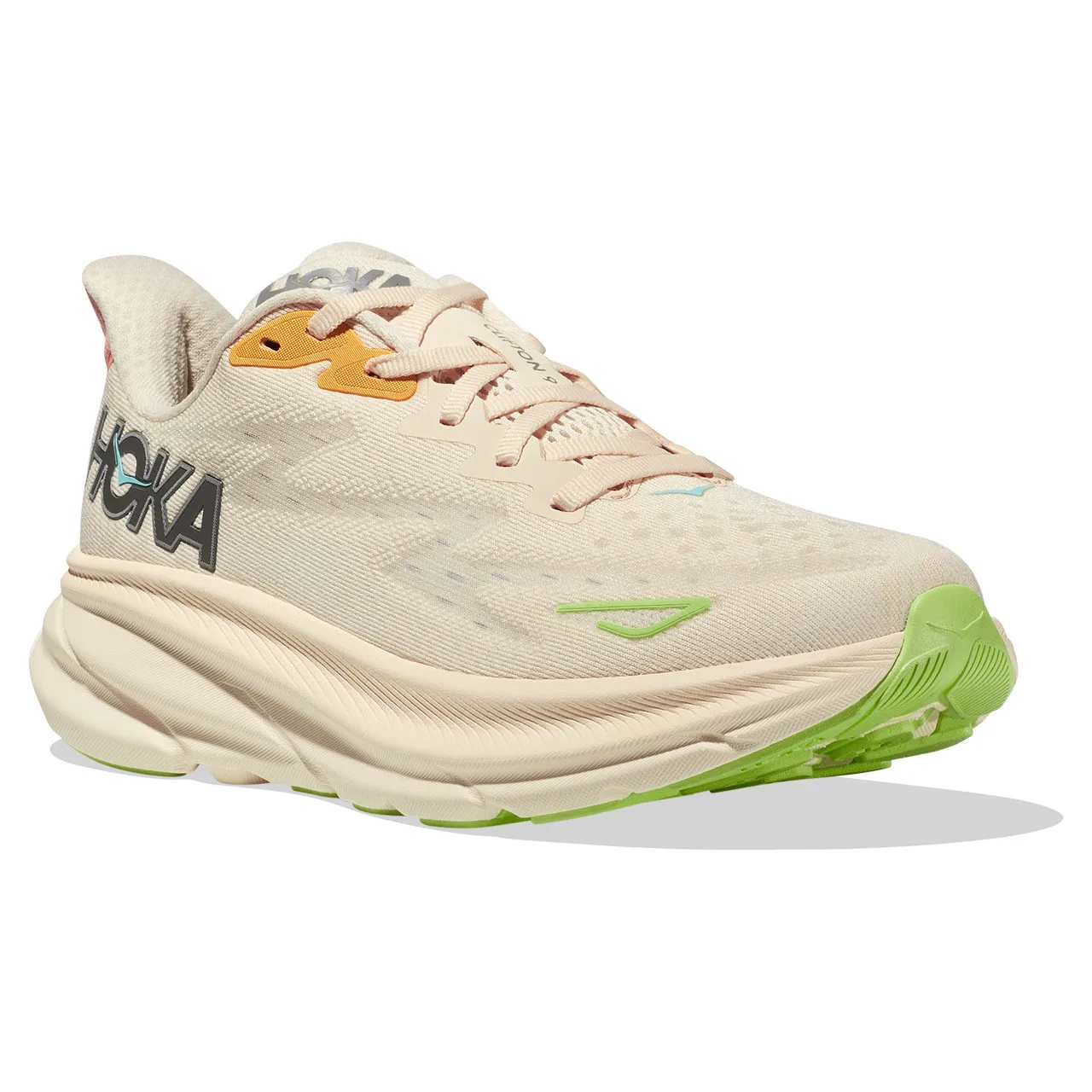 HOKA ONE ONE Women's Clifton 9 -Vanilla / Astral (Wide Width) 