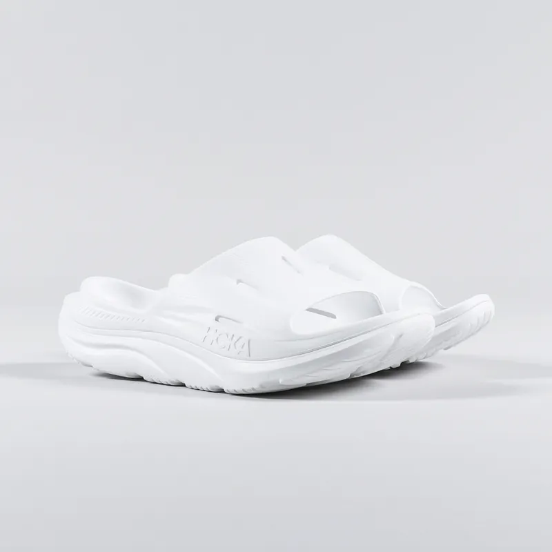 HOKA Ora Recovery Slide 3 White