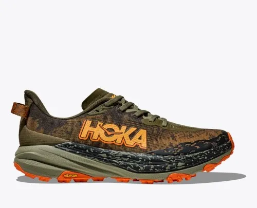 Hoka Speedgoat 6 Wide Antique Olive / Squash