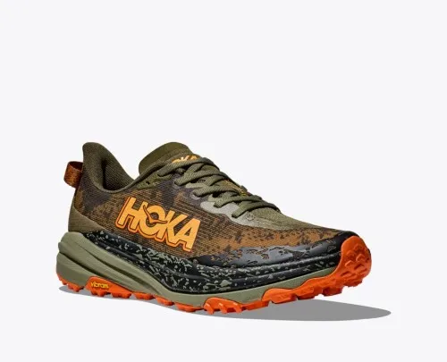 Hoka Speedgoat 6 Wide Antique Olive / Squash