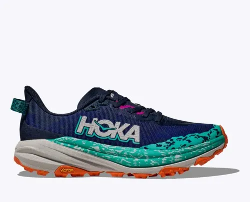 Hoka Speedgoat 6 Wide Varsity Navy / Meteor