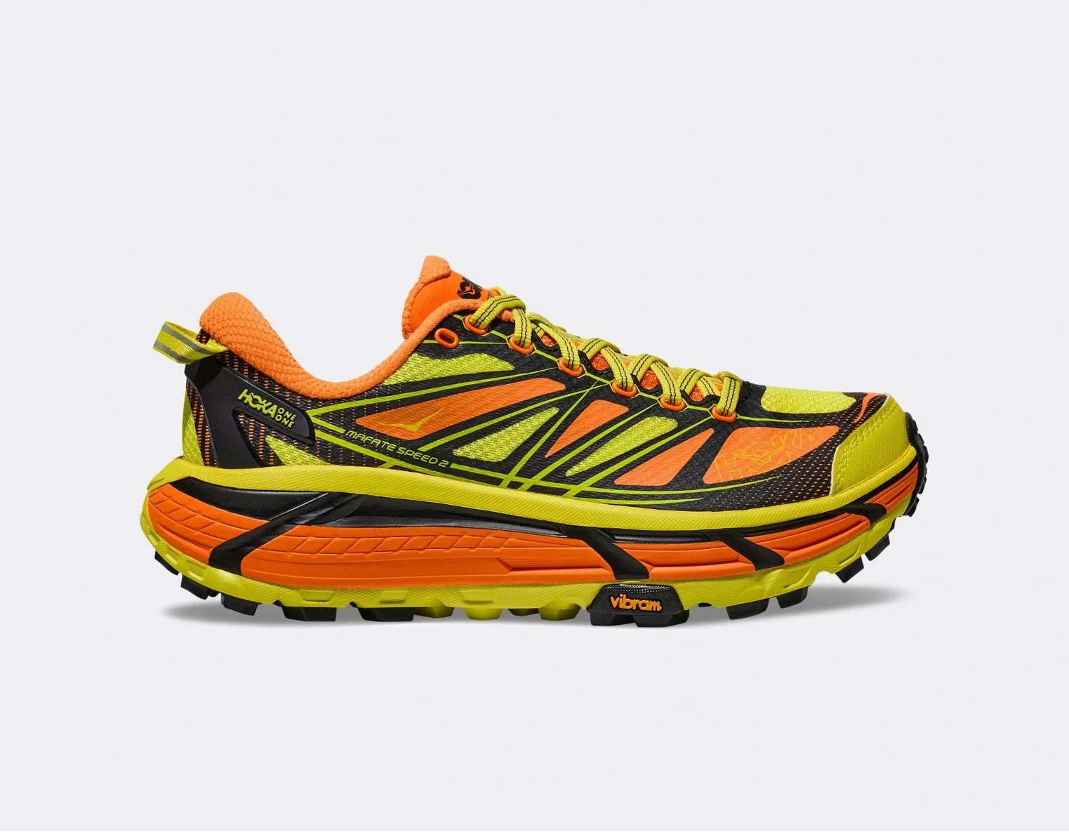 Hoka Unisex Mafate Speed 2 - Electric Tangerine Hoka Citrus