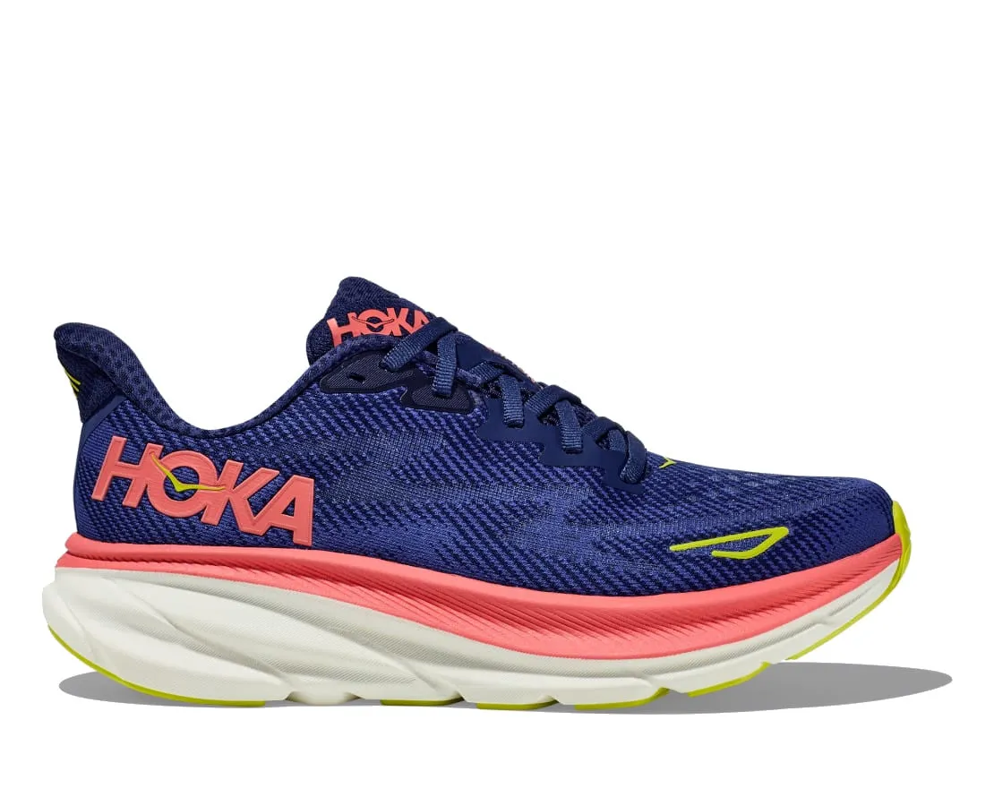 Hoka Women's Clifton 9 - Evening Sky/Coral