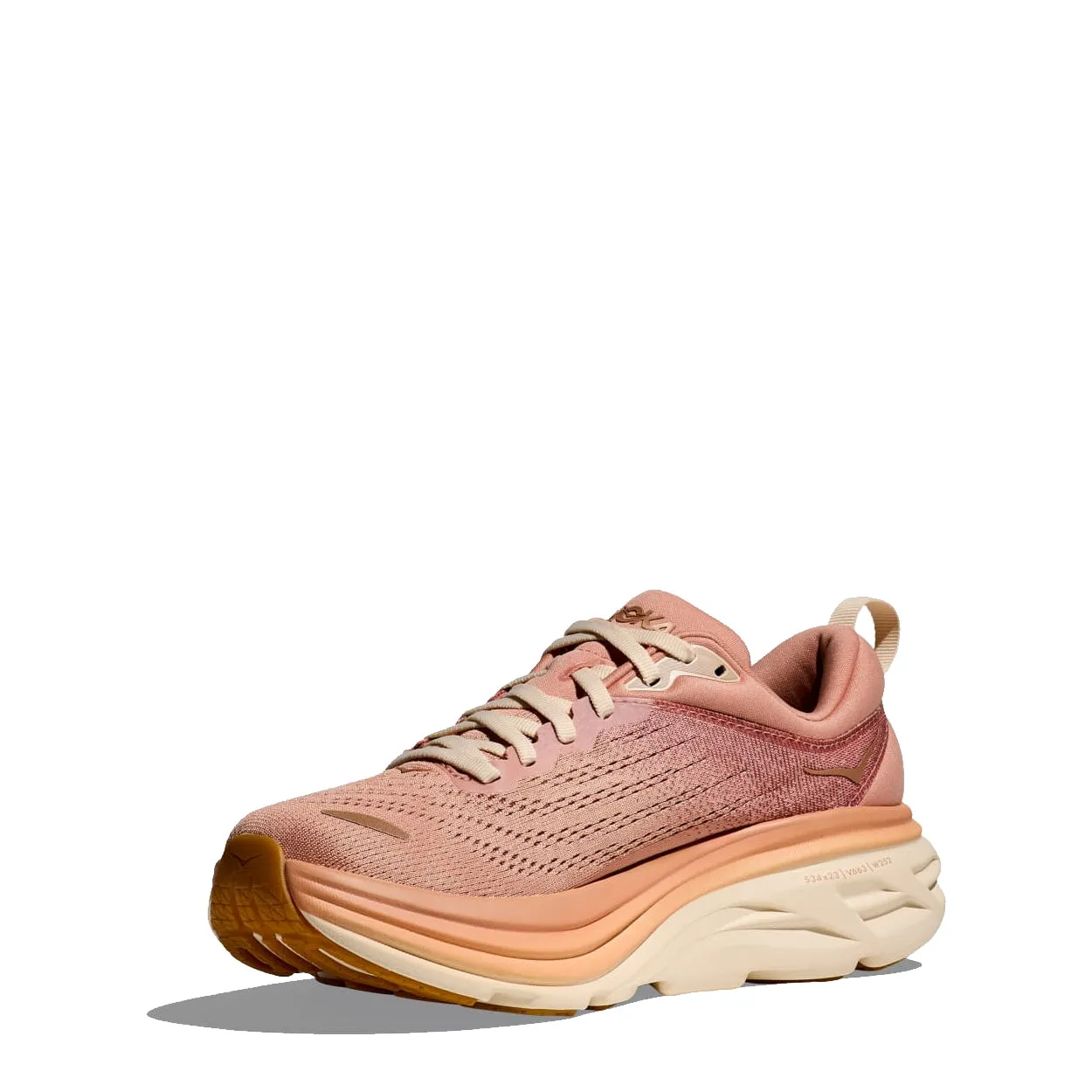 Hoka Womens Bondi 8 Trainer Sandstone / Cream