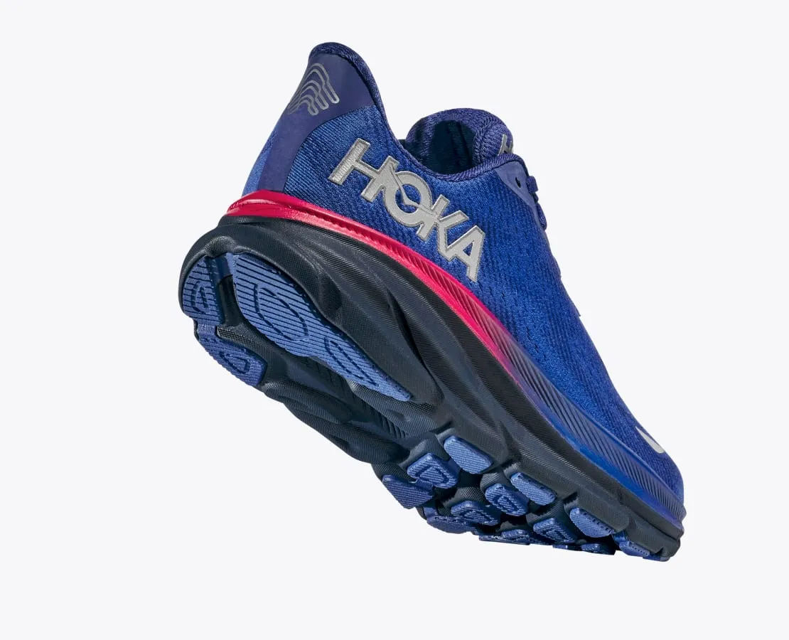 HOKA WOMENS CLIFTON 9 GTX -DAZZLING BLUE/EVENING SKY