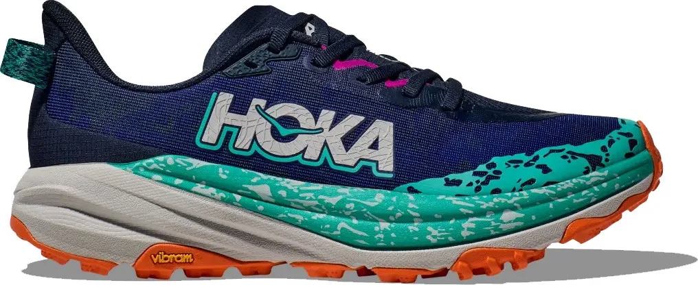 Hoka Women's Speedgoat 6 Varsity Navy/Meteor | Buy Hoka Women's Speedgoat 6 Varsity Navy/Meteor here | Outnorth