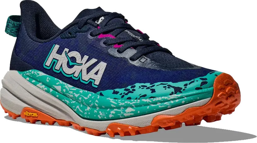 Hoka Women's Speedgoat 6 Varsity Navy/Meteor | Buy Hoka Women's Speedgoat 6 Varsity Navy/Meteor here | Outnorth