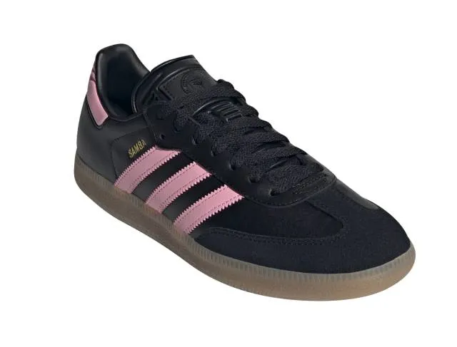 Lionel messi x adidas samba (inter miami cf away kit/ core black/ light pink/ gum) men us 8-13 ih8157