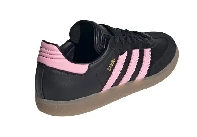 Lionel messi x adidas samba (inter miami cf away kit/ core black/ light pink/ gum) men us 8-13 ih8157