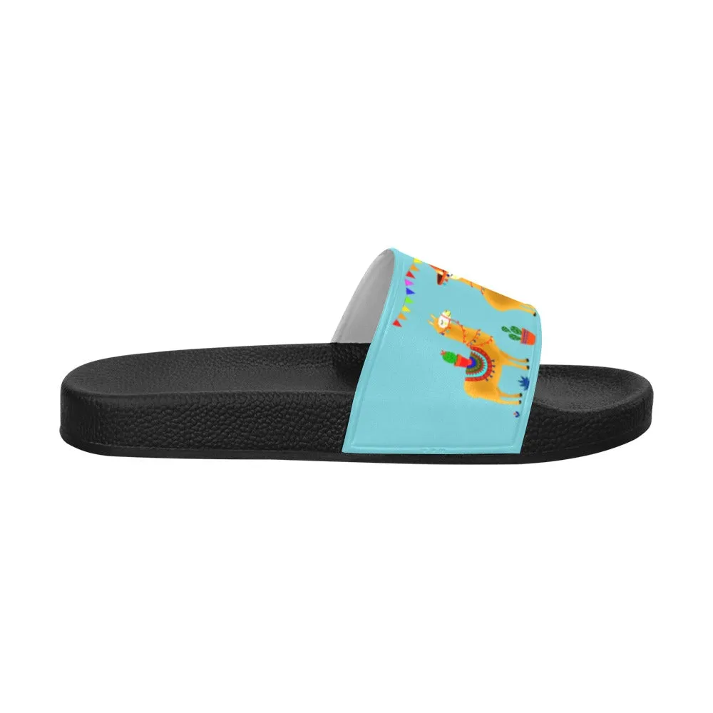 Llama Festival Men's Slide Sandals