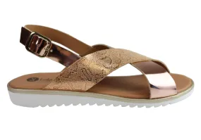 Lola Canales Gara Womens Comfortable Leather Sandals Made In Spain