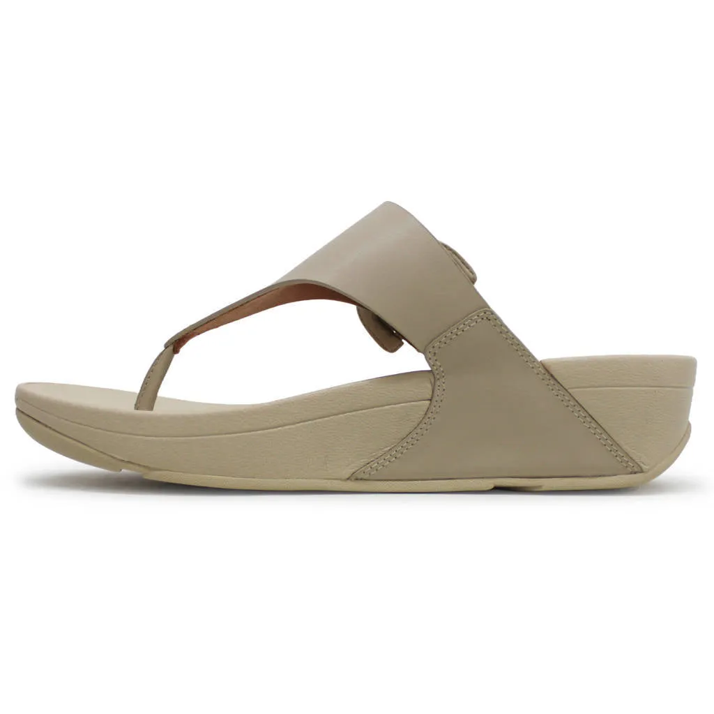 Lulu Covered Buckle Toe Post Leather Women's Toe Post Sandals