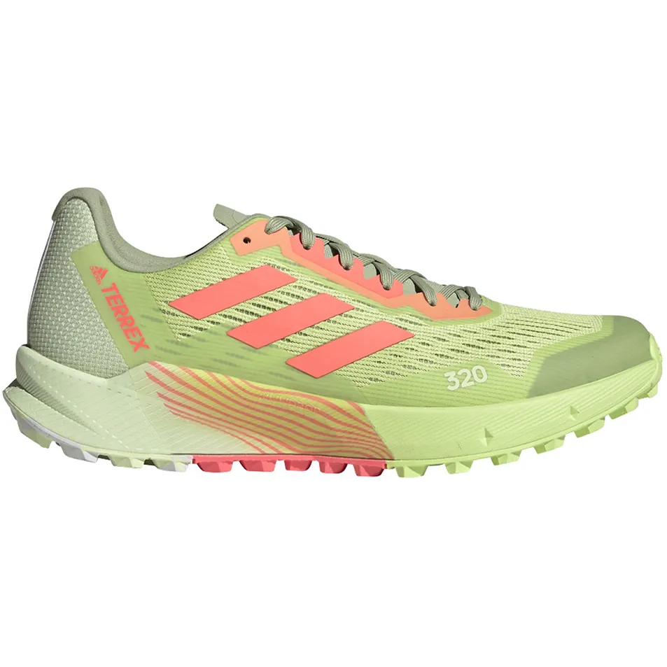 Men's Adidas Terrex Agravic Flow 2, Pulse Lime/Turbo/White, 11.5 D Medium