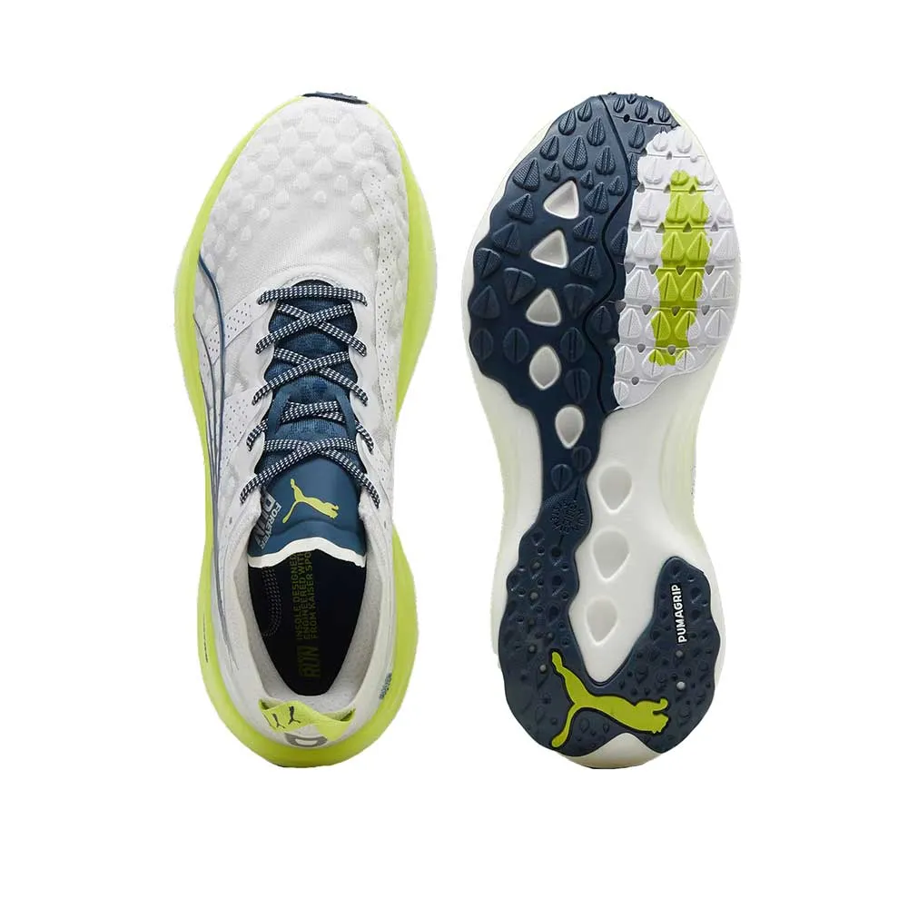 Men's Foreverrun Nitro Running Shoe - PUMA White/Ocean Tropic/Lime Pow - Regular (D)