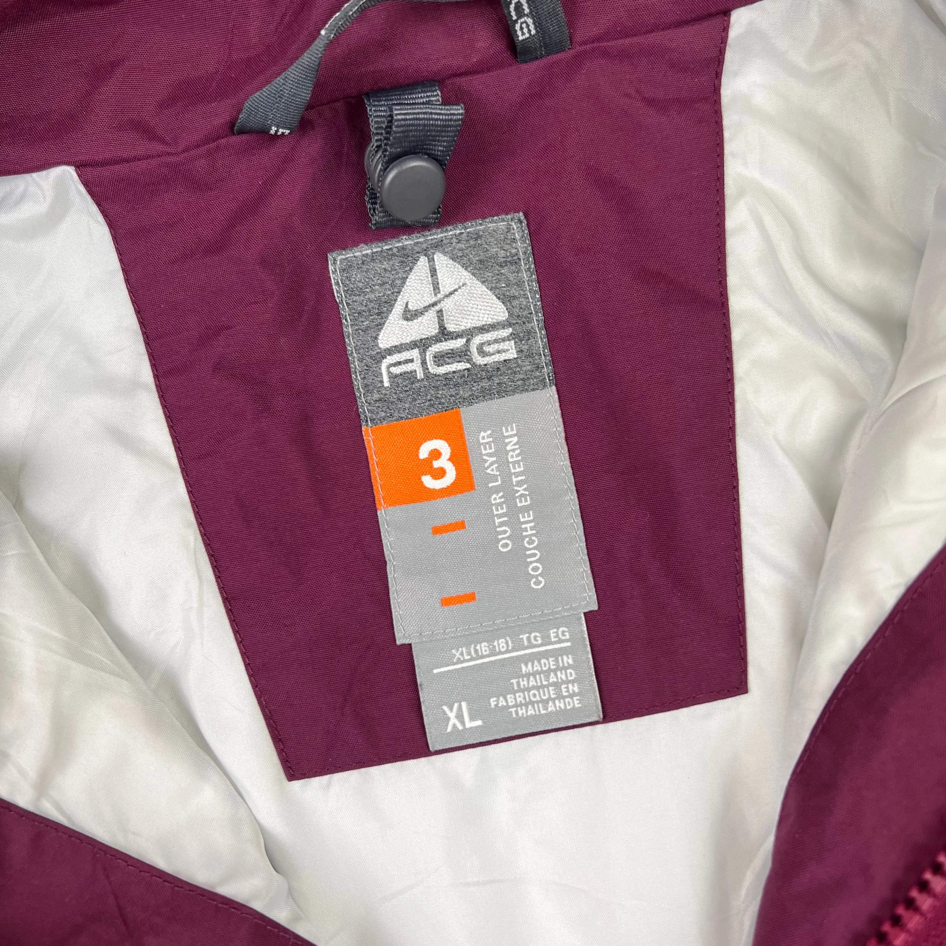 Nike ACG 3 Snowboarding Purple Hooded Jacket