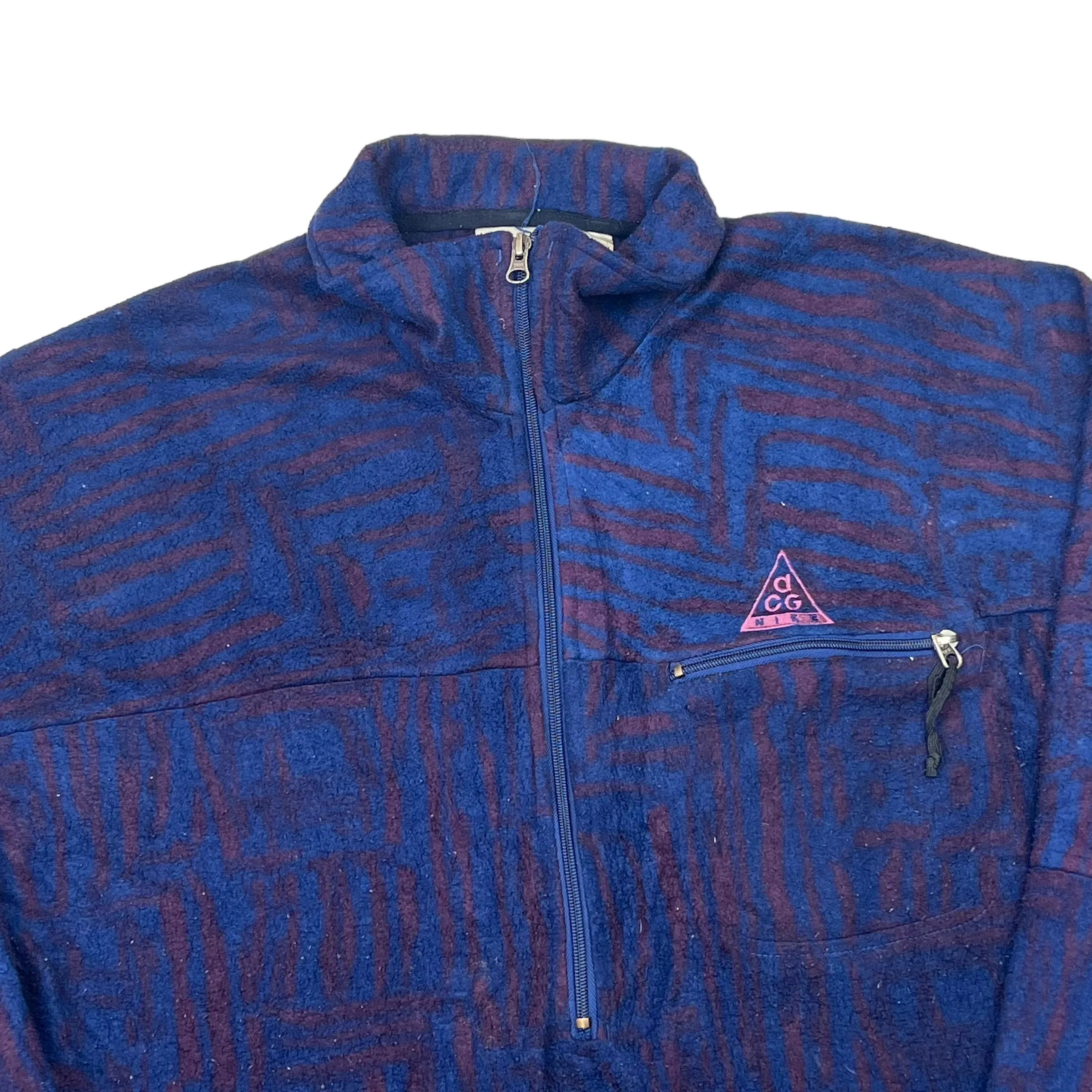 Nike ACG 90's Purple Quarter Zip Fleece