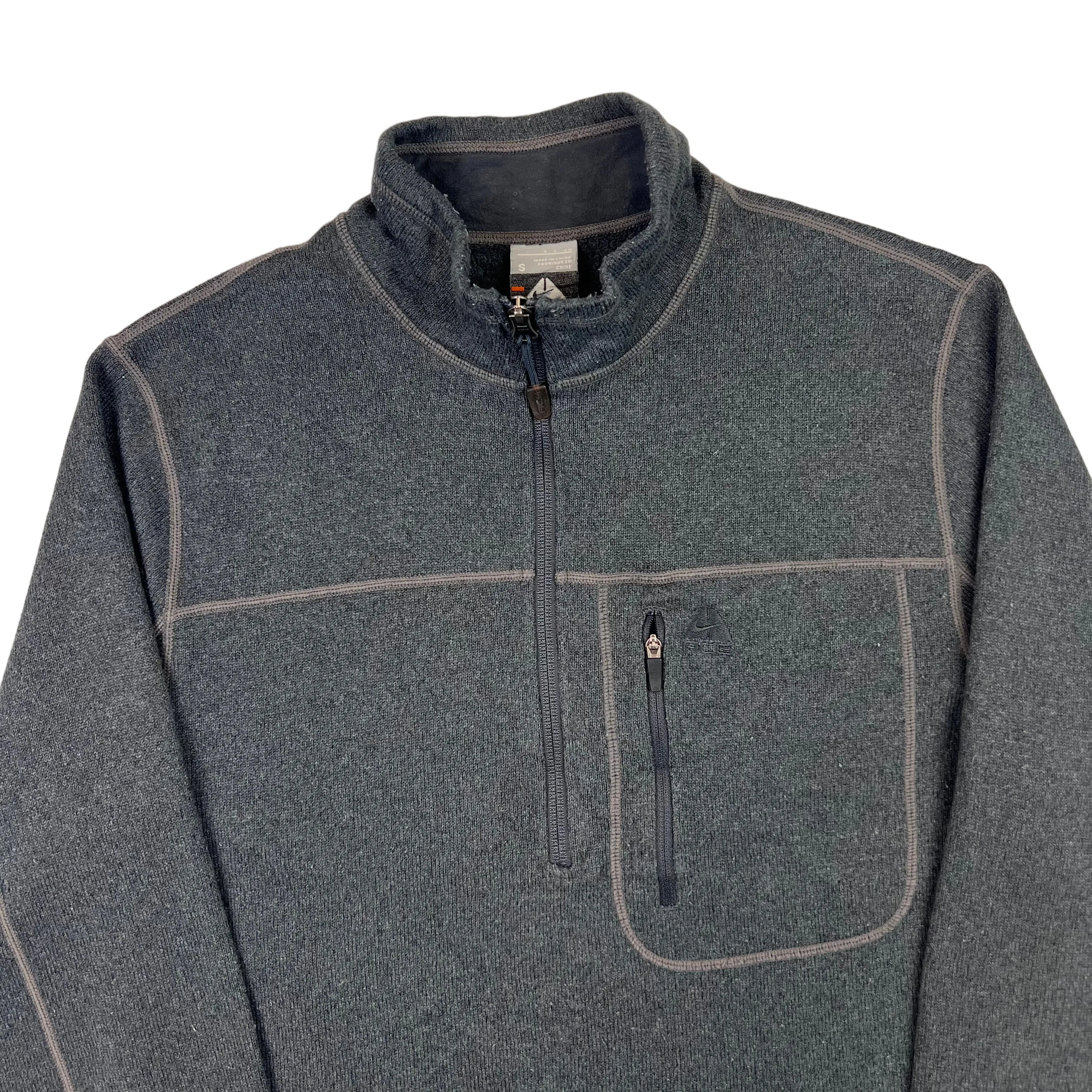 Nike ACG Grey Quarter-Zip Thermal Fleece