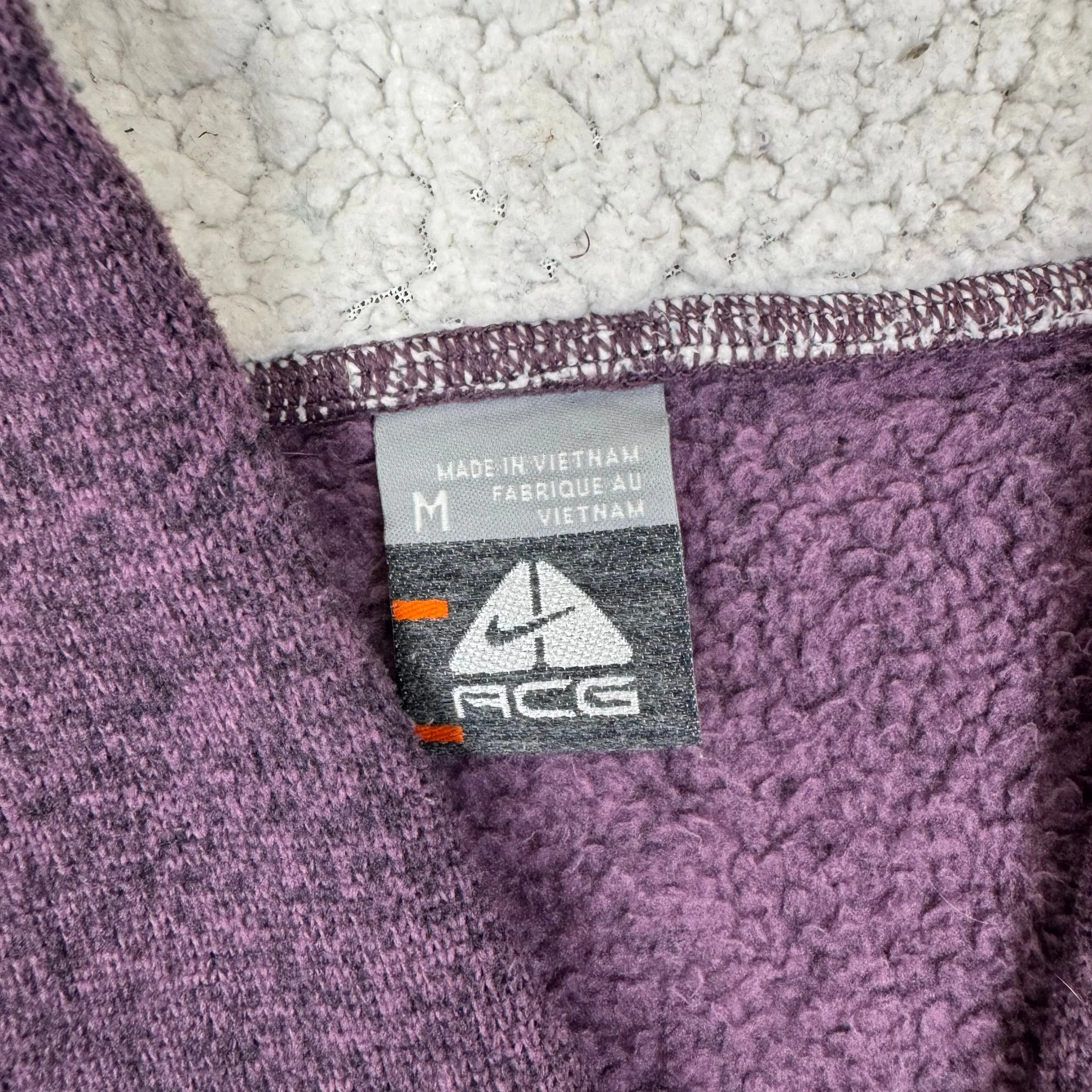 Nike ACG Sherpa Hooded Sweatshirt Purple