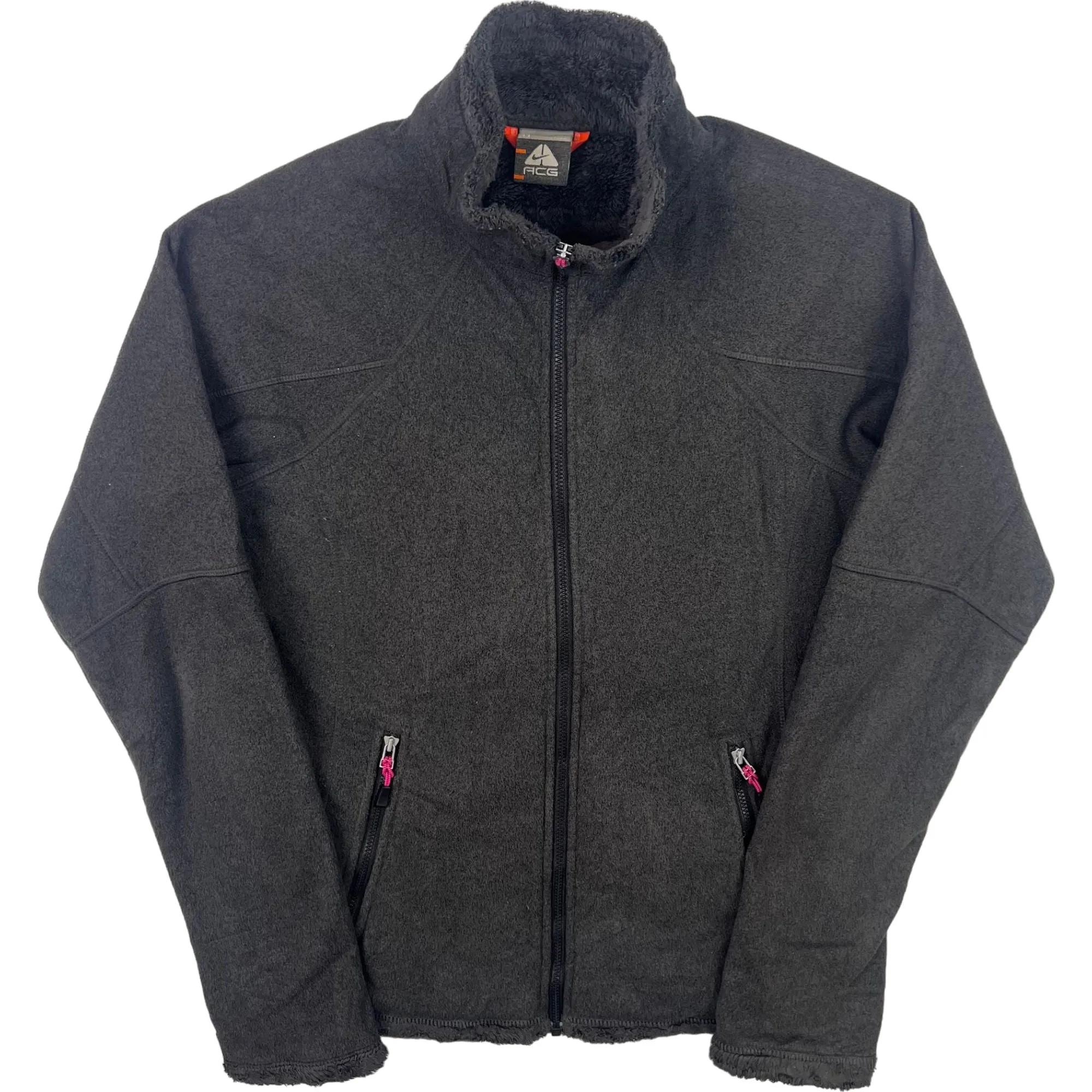 Nike ACG Soft Shell Fleece Lined Full-Zip Fleece Jacket Black