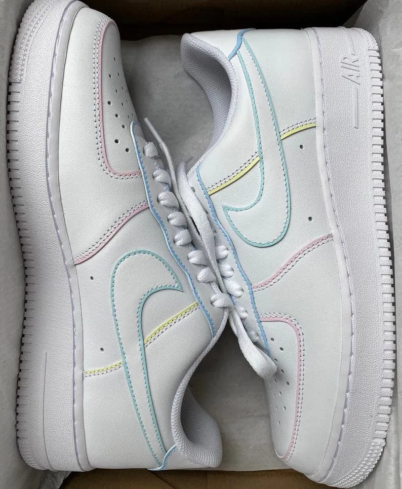 Nike Air Force 1 X Pastel Cartoon Outline