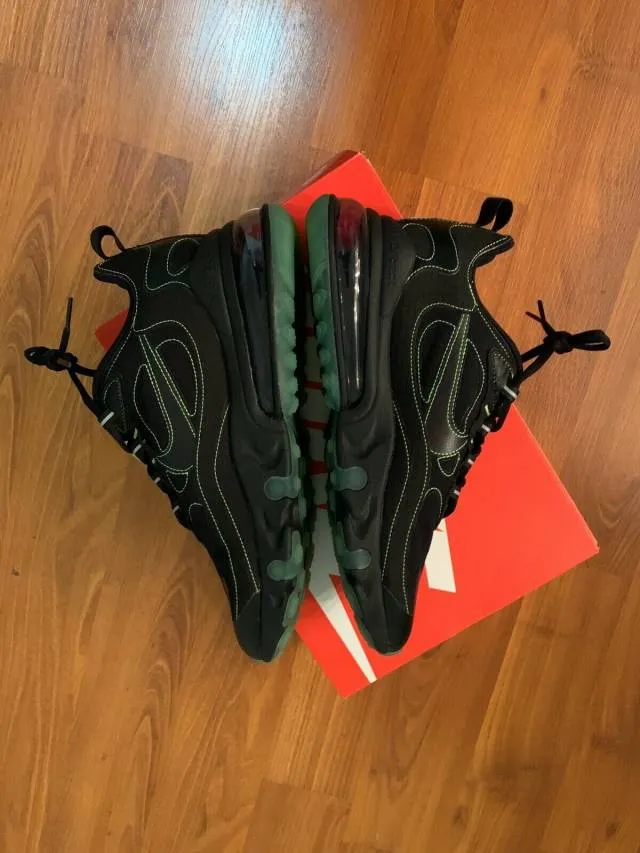 Nike air max 270 react black electric green