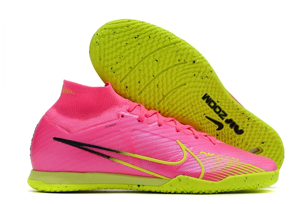 Nike Air Zoom Mercurial Superfly 9 Elite Indoor Luminous Pack - Pink Blast/Volt/Gridiron