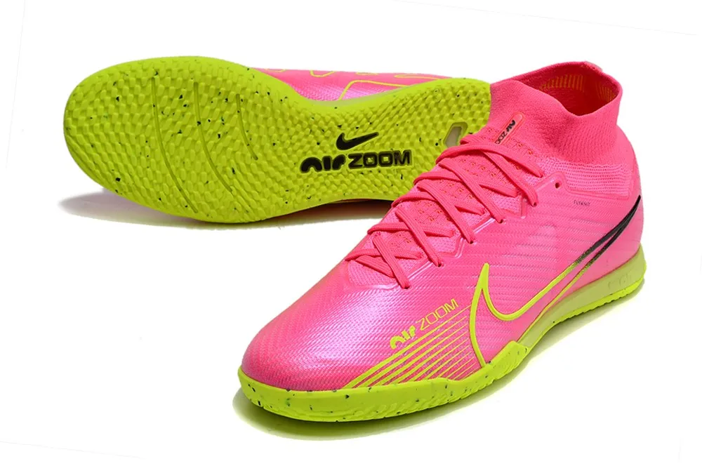 Nike Air Zoom Mercurial Superfly 9 Elite Indoor Luminous Pack - Pink Blast/Volt/Gridiron