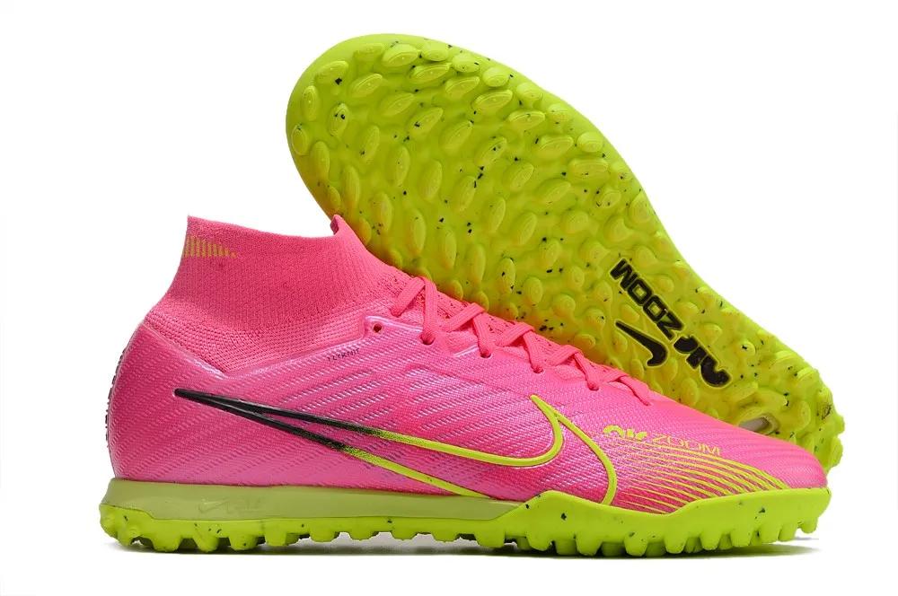 Nike Air Zoom Mercurial Superfly 9 Elite Turf Luminous Pack - Pink Blast/Volt/Gridiron