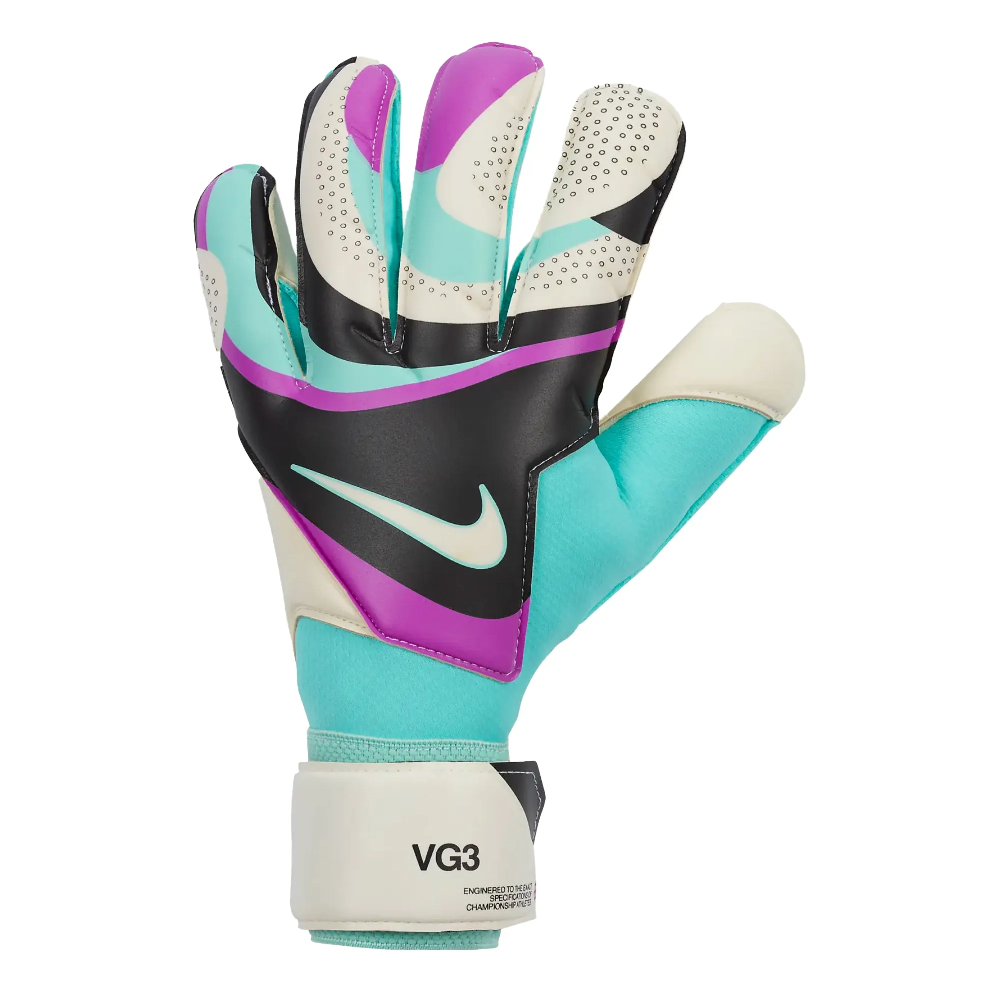 Nike Men's Vapor Grip 3 Goalkeeper Gloves White/Purple