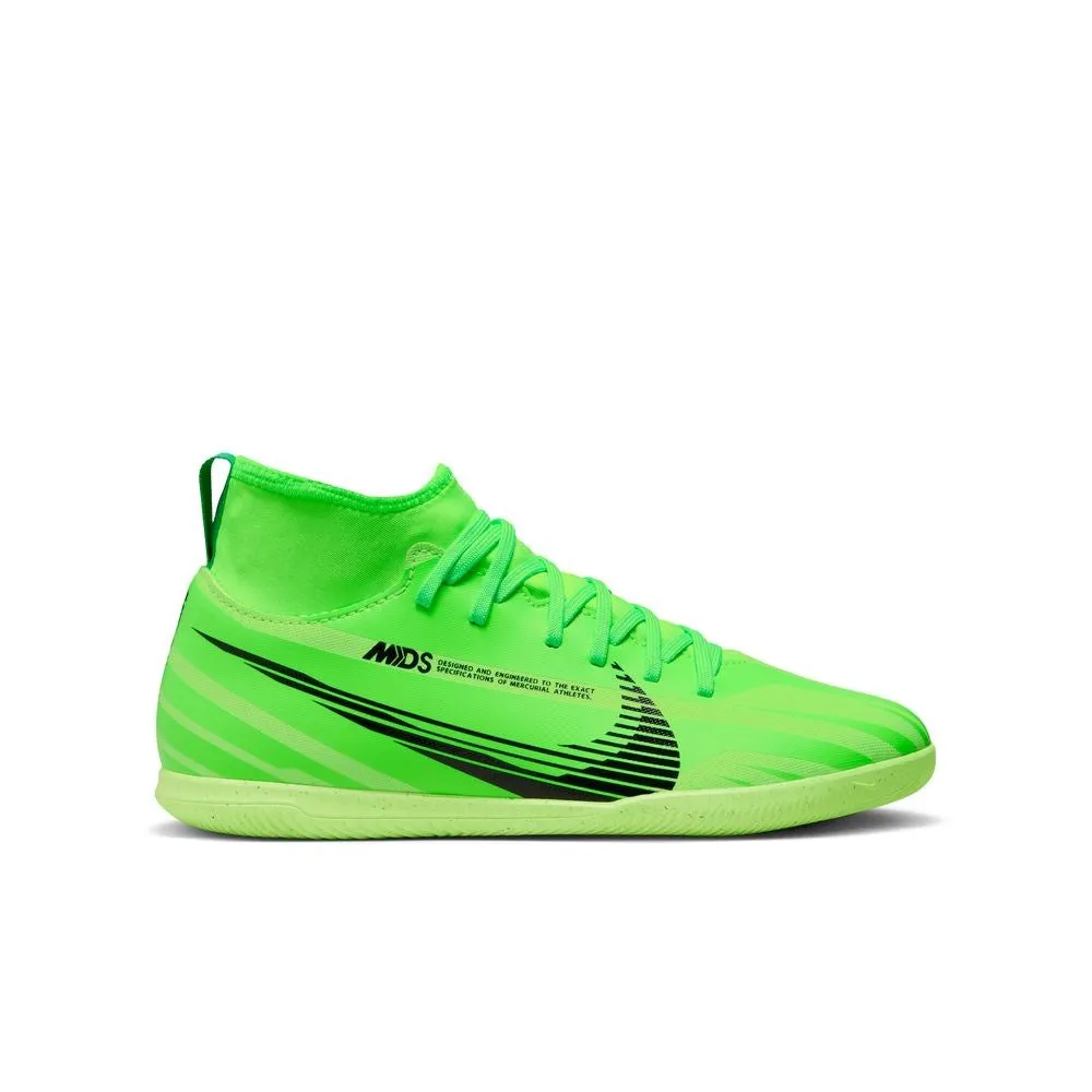 Nike Mercurial Superfly 9 Club Dream Speed Jnr IC Indoor Football Shoes (Green Strike/Black)