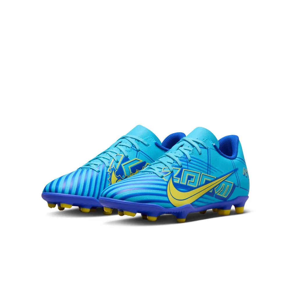 Nike Mercurial Vapor 15 Kylian Mbappe Club FG Jnr Football Boots (Baltic Blue/White)