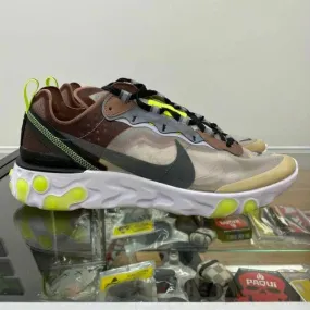 Nike react element 87 desert sand aq1090-002 size us 10.5