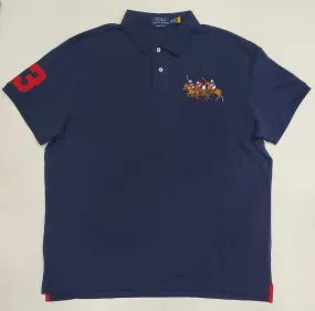 Nwt Polo Ralph Lauren Navy Triple Pony  #3 in Red Custom Slim Fit Polo