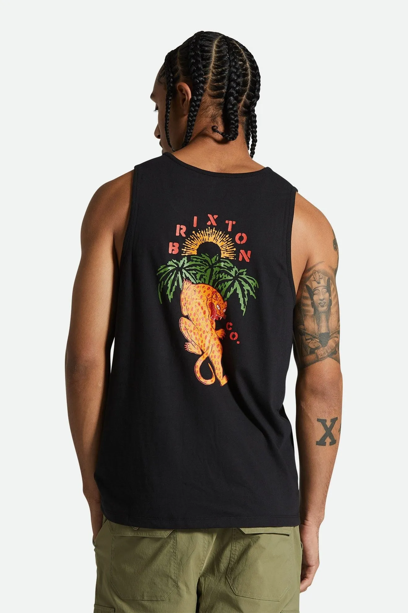 Palm Jaguar Tank Top - Black