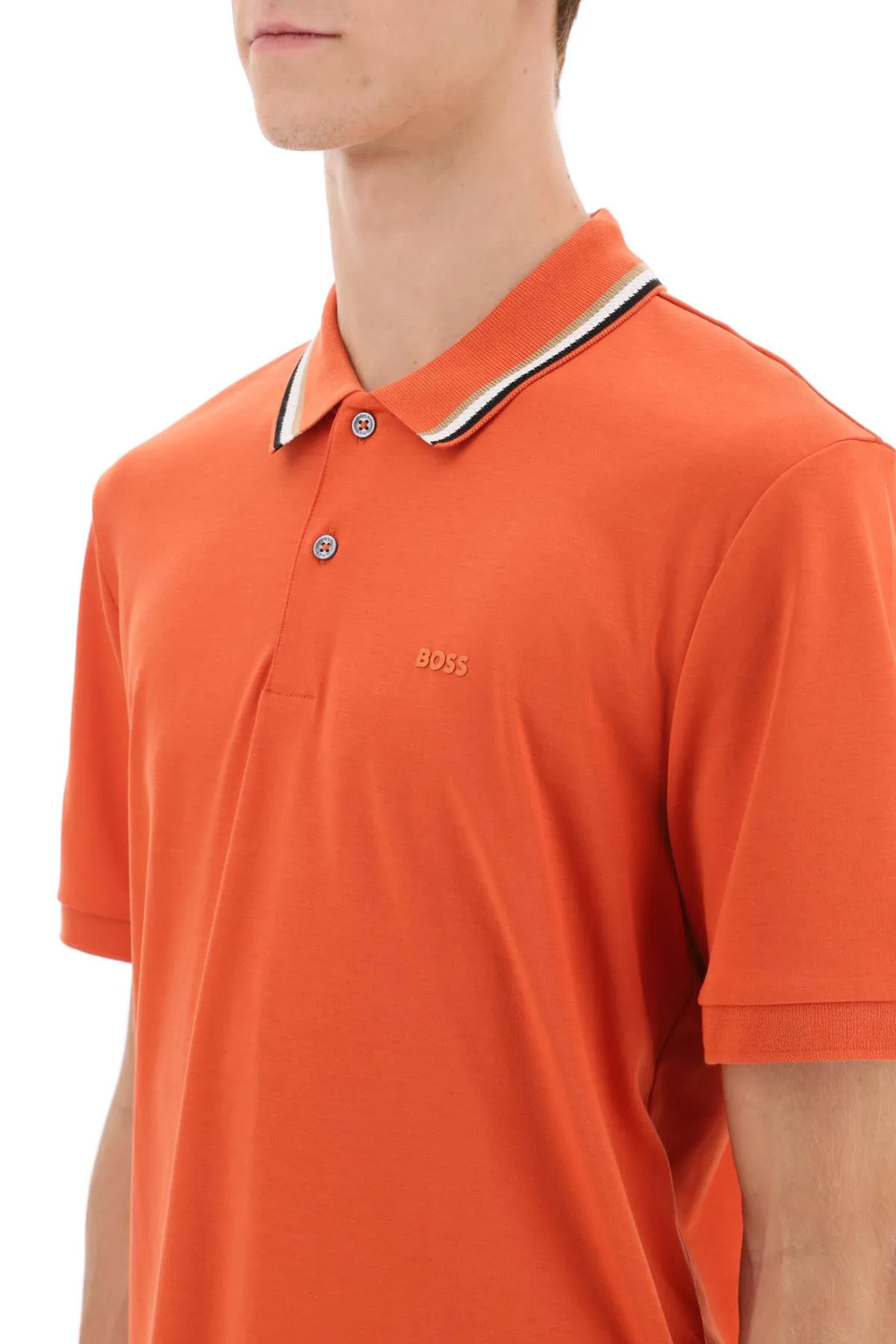 Penrose Polo Shirt In Mercerized Cotton