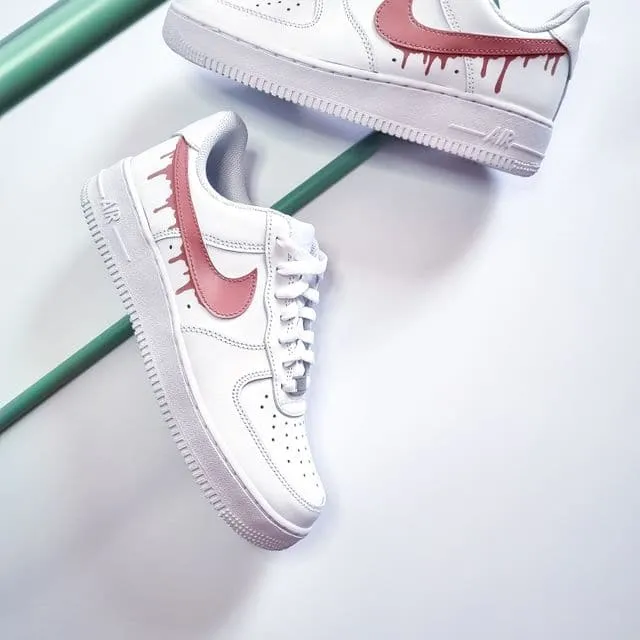 Pink Drip Nike Air Force 1