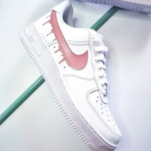 Pink Drip Nike Air Force 1