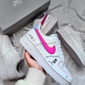 Pink Personalized Nike Air Force 1