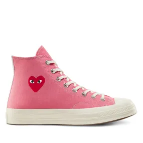 Play Comme des Garons x Converse Chuck Taylor All Star 70' High (Bright Pink)